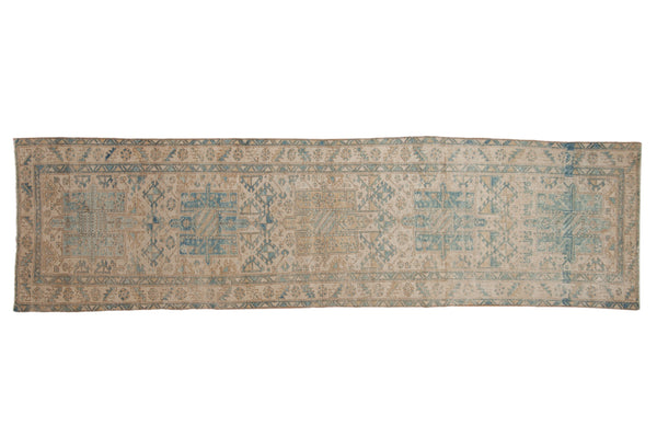 3x11 Vintage Distressed Karaja Rug Runner // ONH Item ee004440