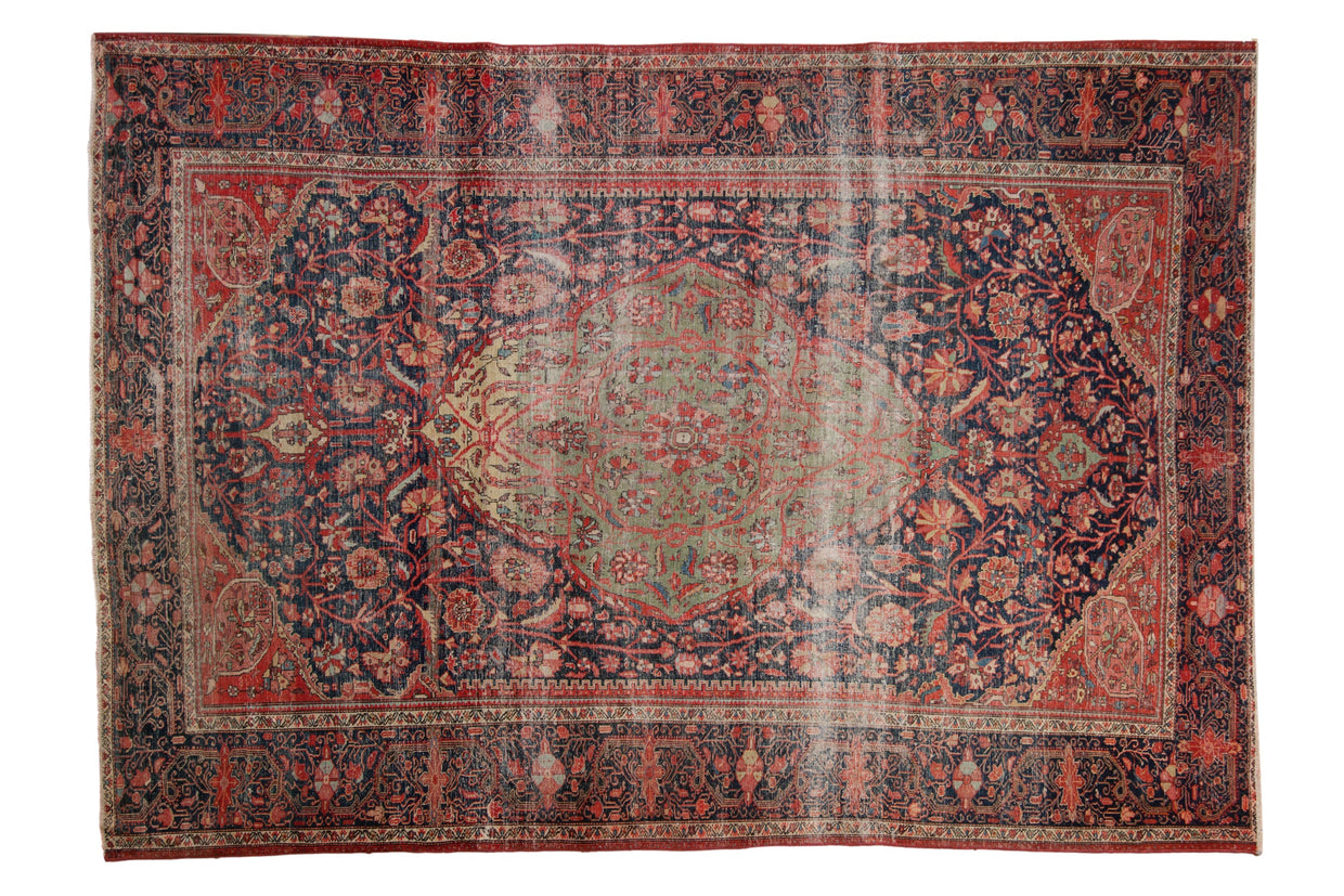 7x10 Antique Farahan Sarouk Carpet // ONH Item ee004457