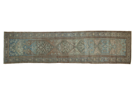 3.5x13.5 Vintage Distressed Malayer Rug Runner // ONH Item ee004460