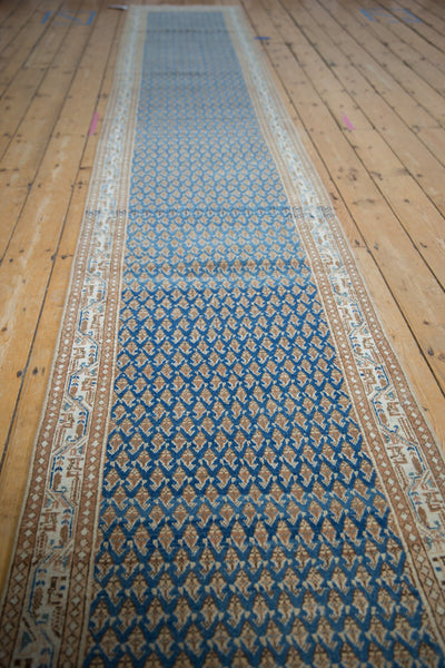 2.5x20.5 Vintage Distressed Mir Sarouk Rug Runner // ONH Item ee004461 Image 2