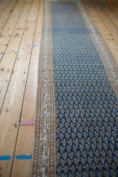 2.5x20.5 Vintage Distressed Mir Sarouk Rug Runner // ONH Item ee004461 Image 6