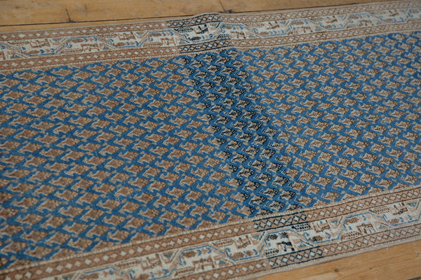 2.5x20.5 Vintage Distressed Mir Sarouk Rug Runner // ONH Item ee004461 Image 7