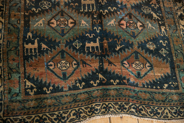 4x10.5 Vintage Distressed Kurd Rug Runner // ONH Item ee004464 Image 7