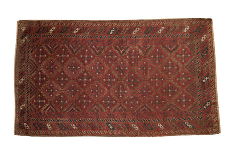 3x6 Vintage Distressed Belouch Rug Runner // ONH Item ee004469