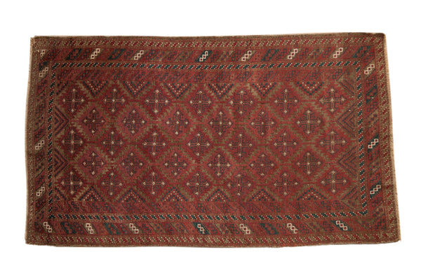 3x6 Vintage Distressed Belouch Rug Runner // ONH Item ee004469