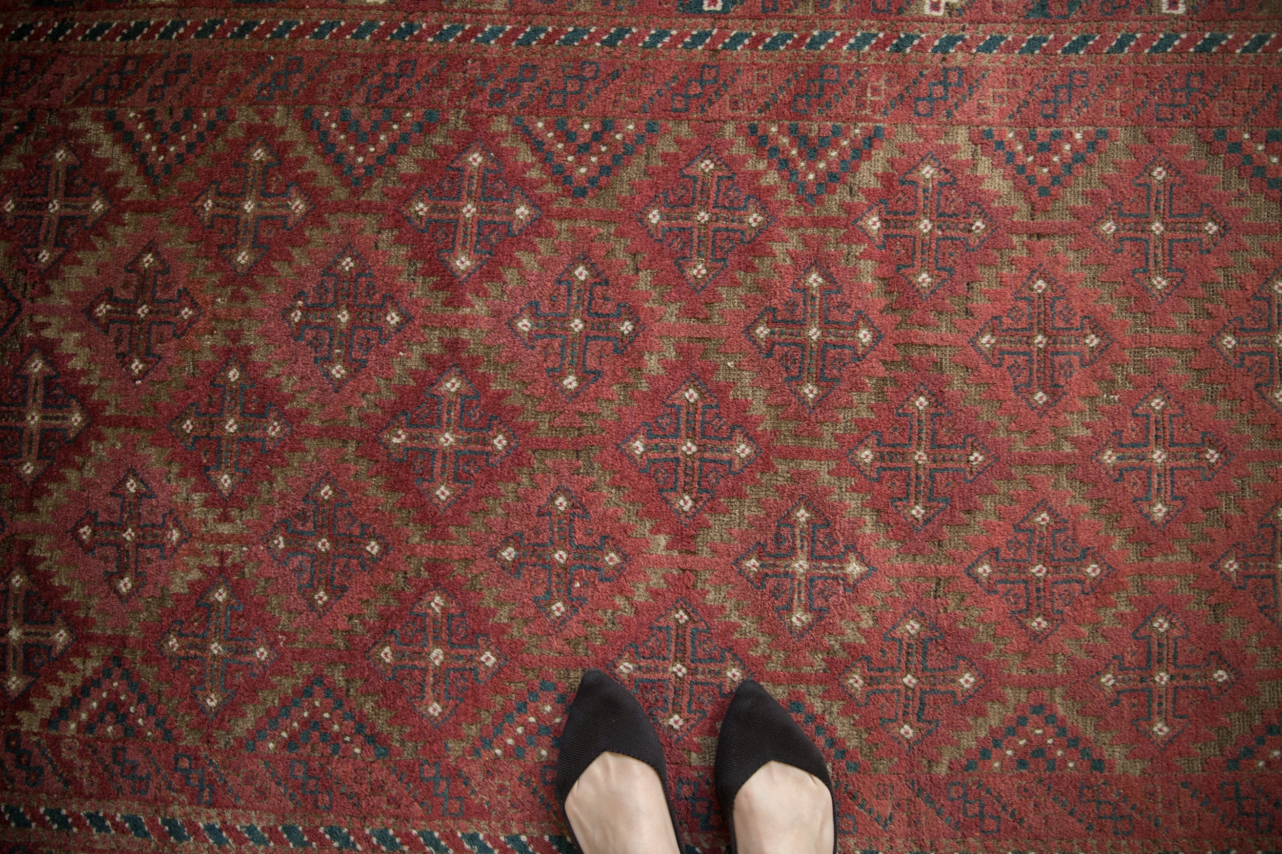 3x6 Vintage Distressed Belouch Rug Runner // ONH Item ee004469 Image 1