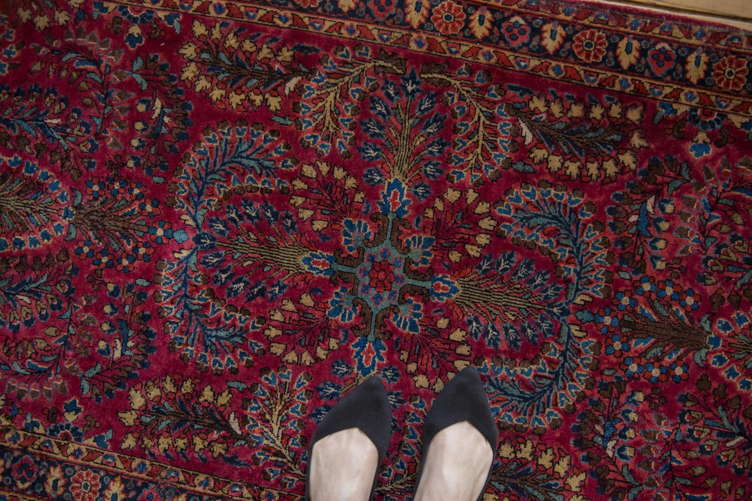 2.5x5 Vintage American Sarouk Rug Runner // ONH Item ee004470 Image 1