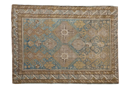 3.5x5 Antique Distressed Caucasian Rug // ONH Item ee004471