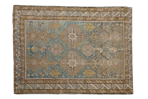 3.5x5 Antique Distressed Caucasian Rug // ONH Item ee004471