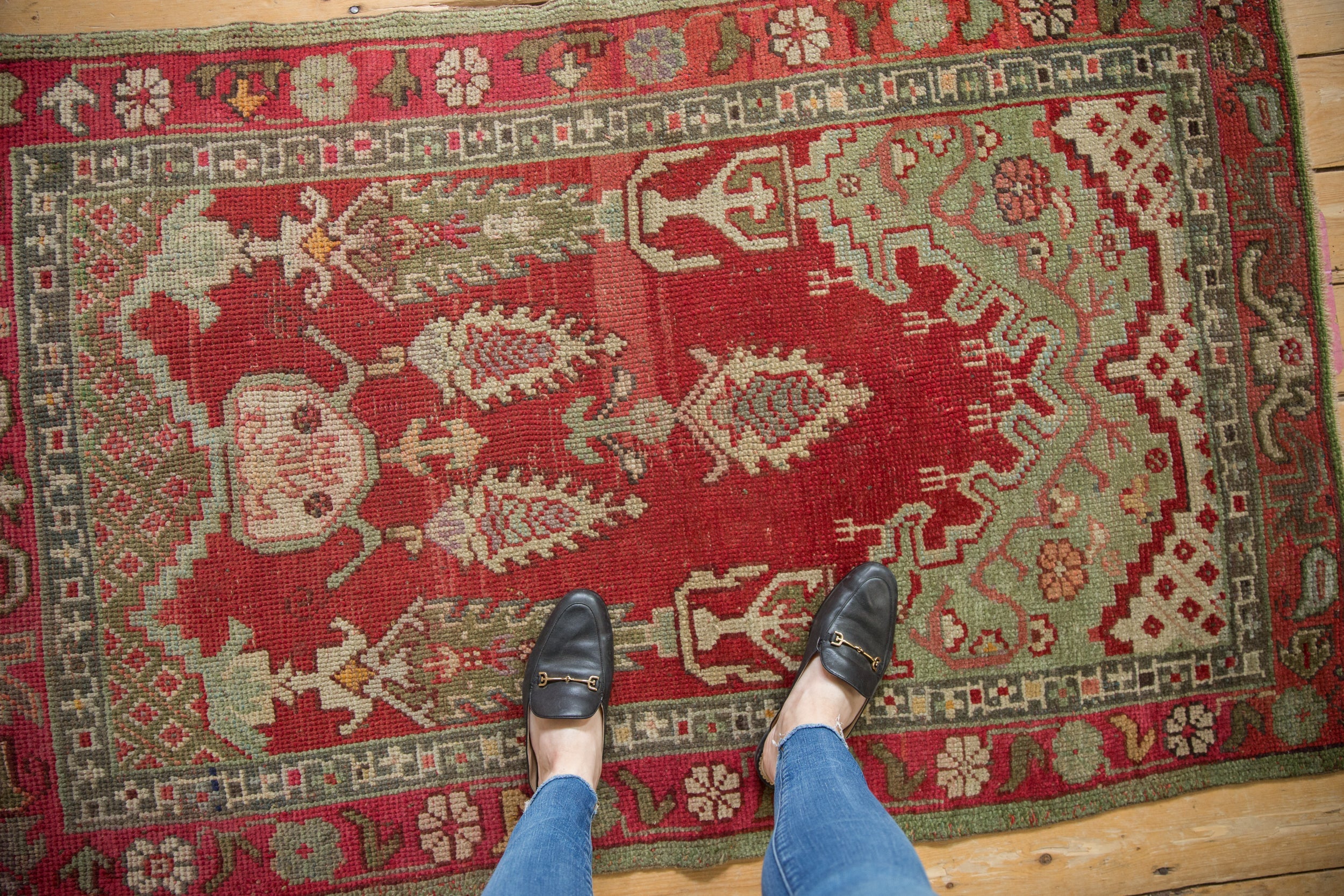 3.5x5.5 Vintage Oushak Rug // ONH Item ee004475 Image 1