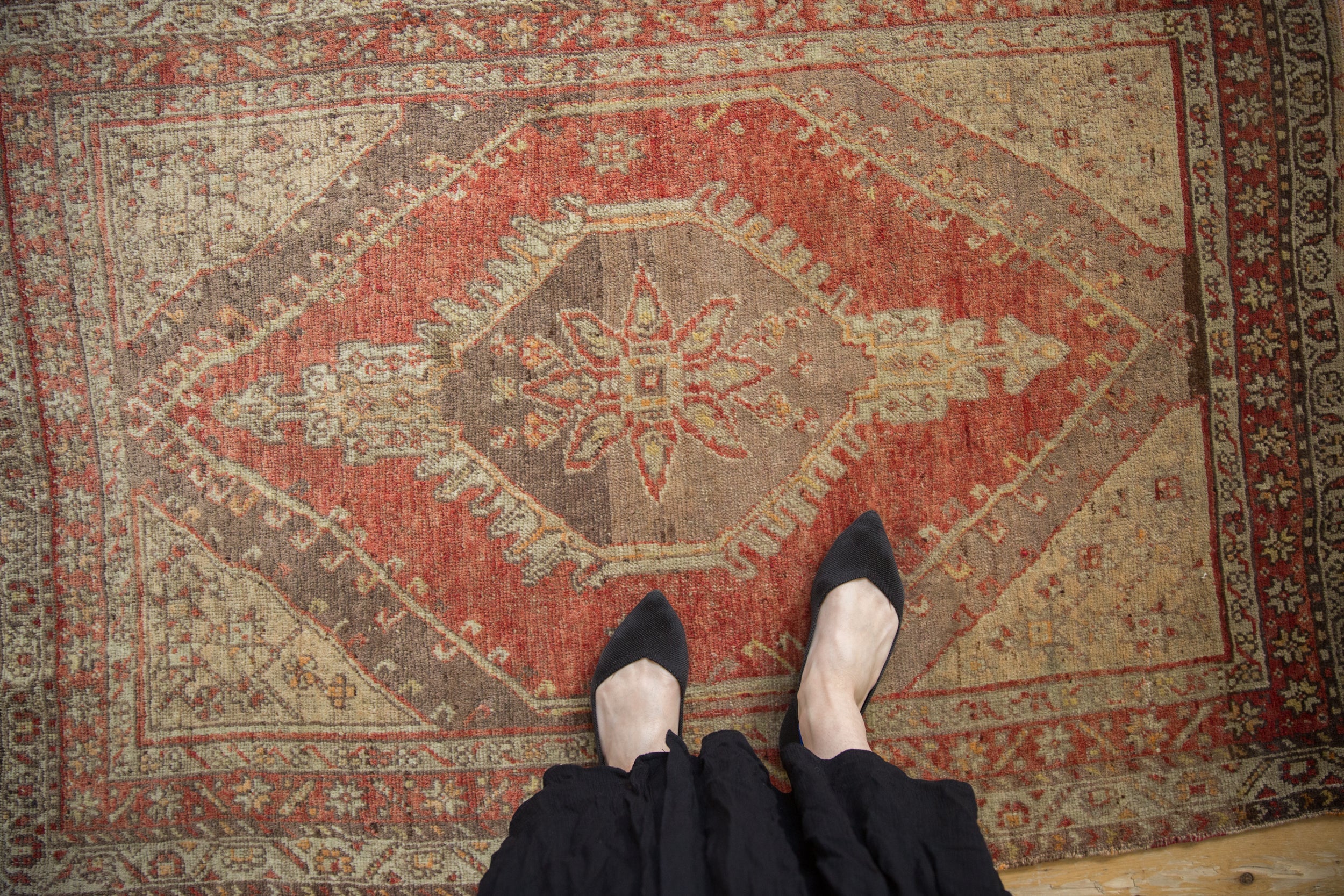 3.5x5 Vintage Distressed Oushak Rug // ONH Item ee004476 Image 1