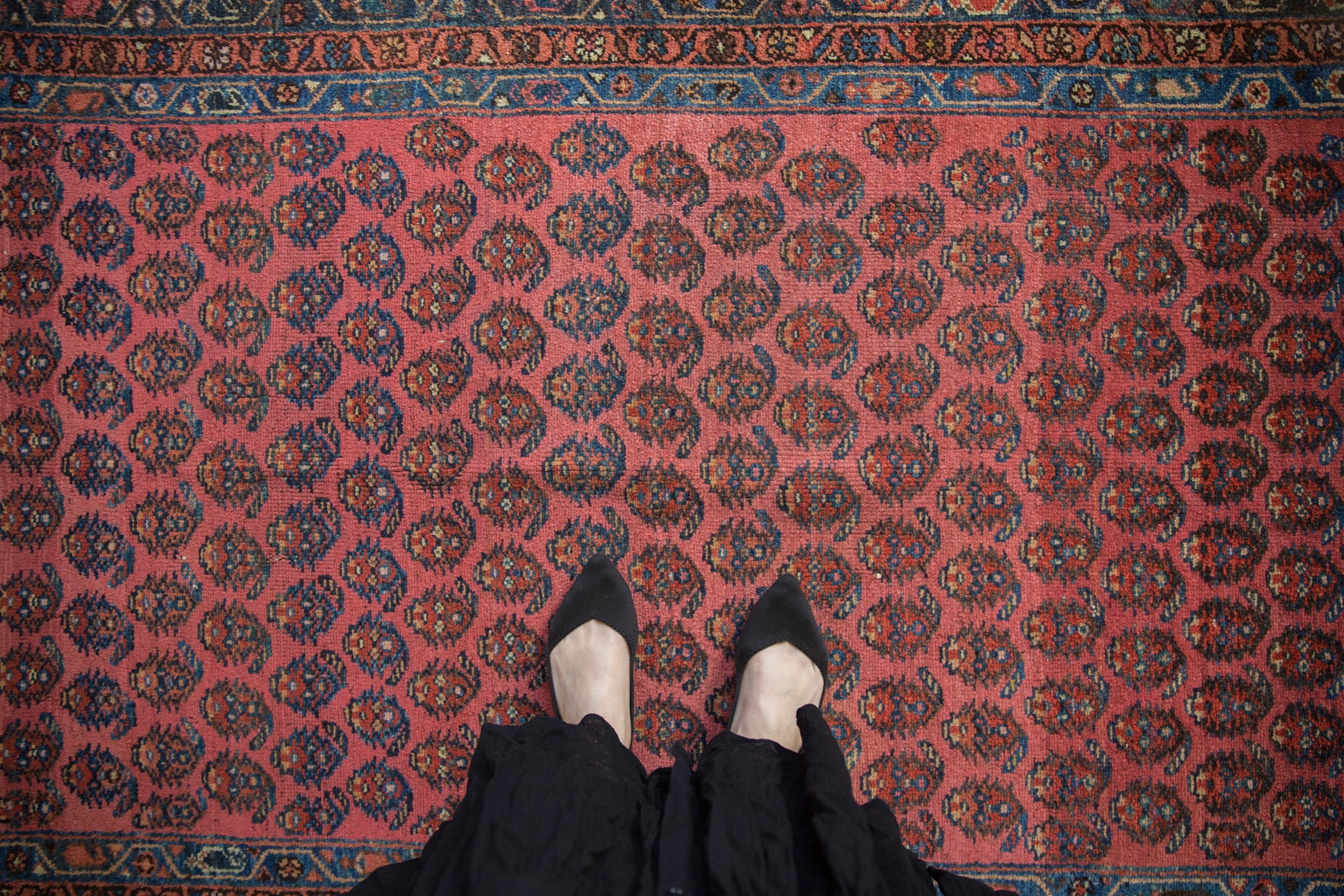 3.5x6 Vintage Kurdish Hamadan Rug // ONH Item ee004479 Image 1