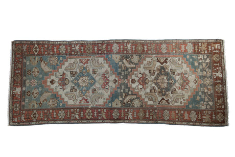 3.5x9 Vintage Distressed Malayer Rug Runner // ONH Item ee004489