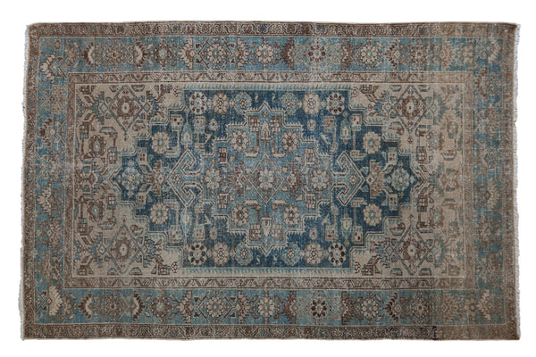 4x6.5 Vintage Distressed Hamadan Rug // ONH Item ee004490