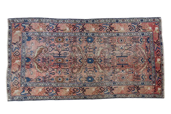3x6 Vintage Distressed Hamadan Rug Runner // ONH Item ee004499
