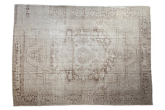 8.5x11.5 Vintage Distressed Oushak Carpet // ONH Item ee004507