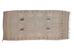 4.5x9.5 Vintage Distressed Moroccan Rug Runner // ONH Item ee004523