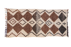 2.5x5.5 Vintage Fragment Moroccan Rug Runner // ONH Item ee004531