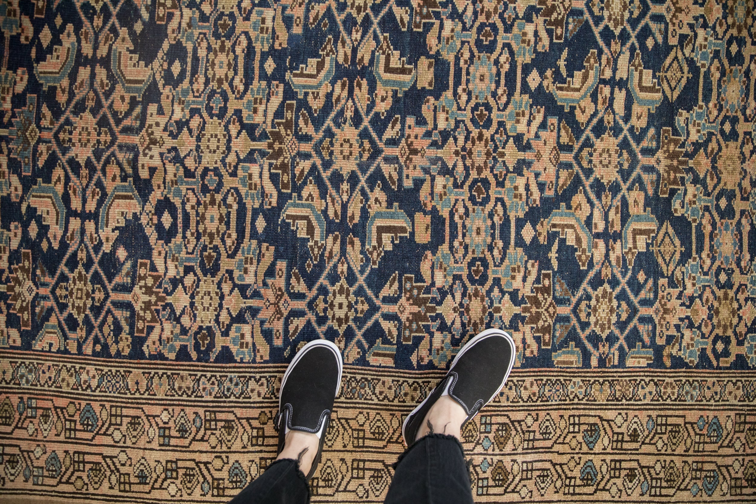 5.5x13 Antique Distressed Northwest Persian Rug Runner // ONH Item ee004547 Image 1