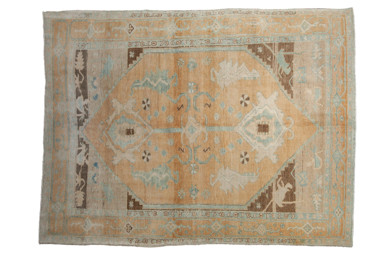 6x8 Vintage Distressed Oushak Carpet // ONH Item ee004549