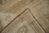 Hand-knotted foundation and secured side cord selvage on a vintage Turkish Kars carpet.