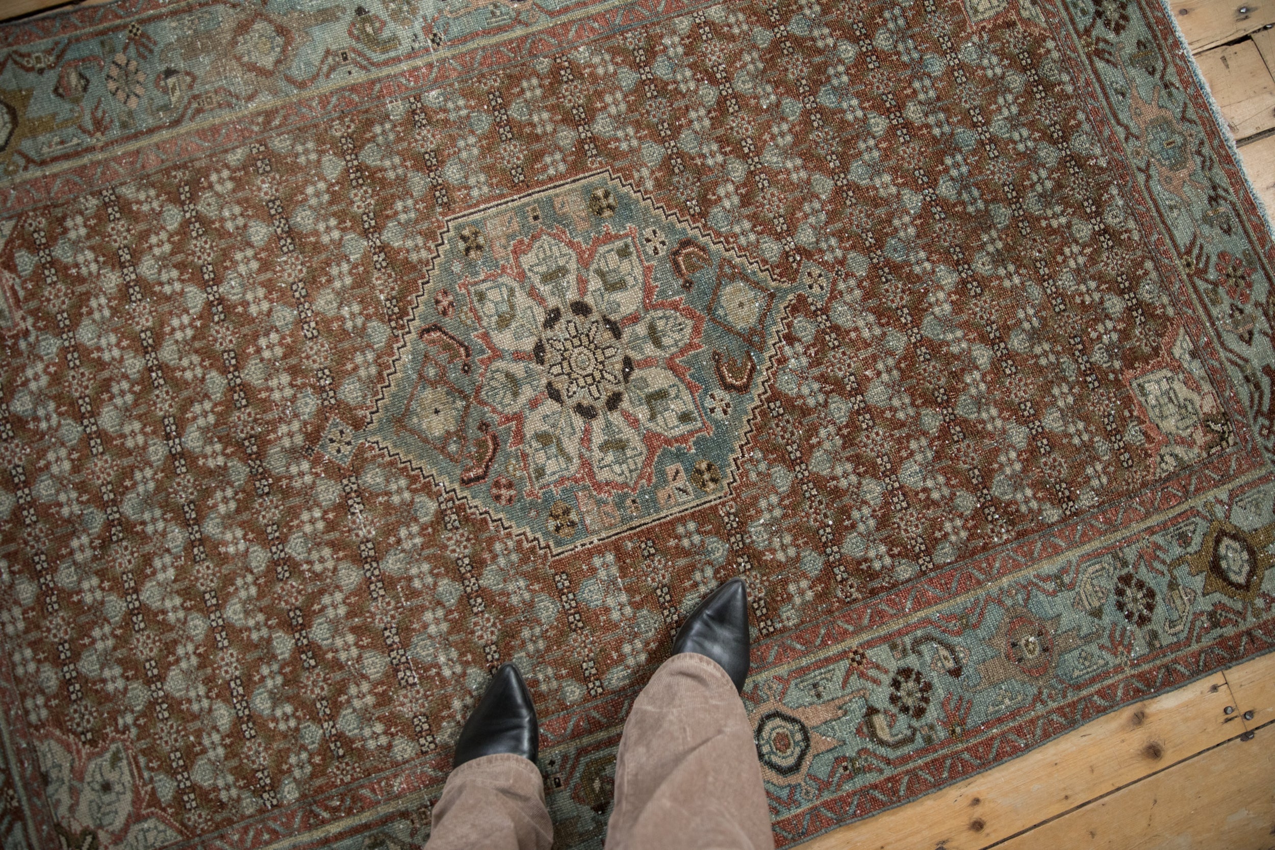 4x6 Antique Distressed Malayer Rug // ONH Item ee004555 Image 1