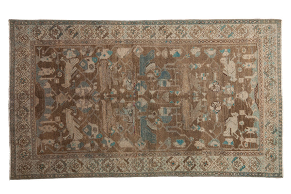 4x6.5 Vintage Distressed Hamadan Rug // ONH Item ee004557