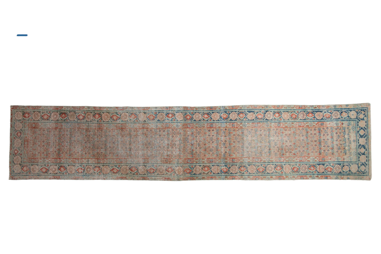 3x14 Antique Distressed Malayer Rug Runner // ONH Item ee004561