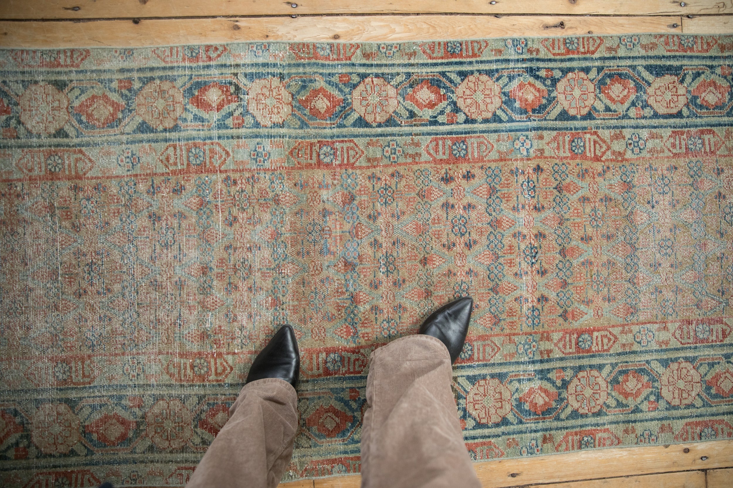 3x14 Antique Distressed Malayer Rug Runner // ONH Item ee004561 Image 1