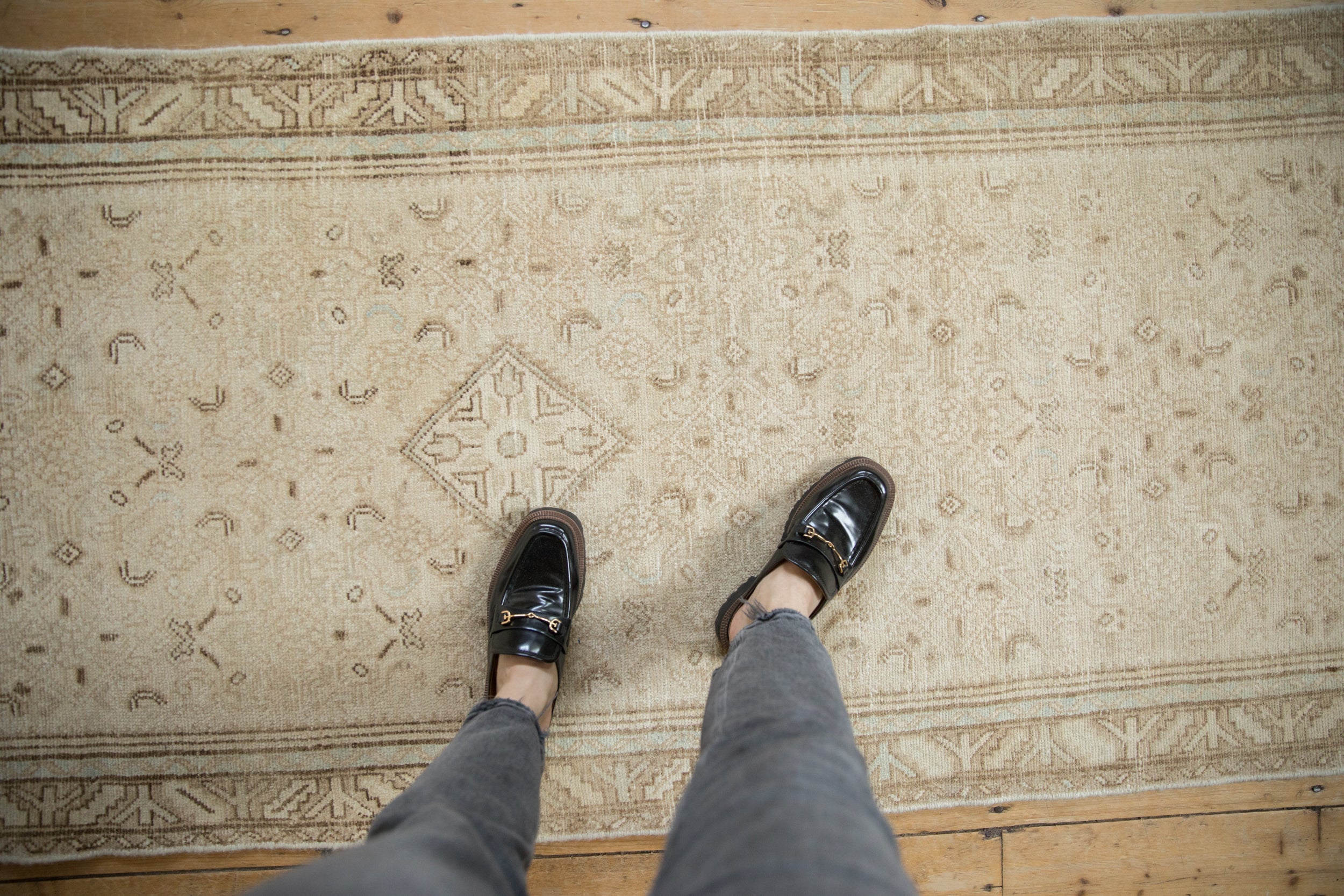 Vintage Distressed Hamadan Rug Runner // ONH Item: ee004586, Image 1