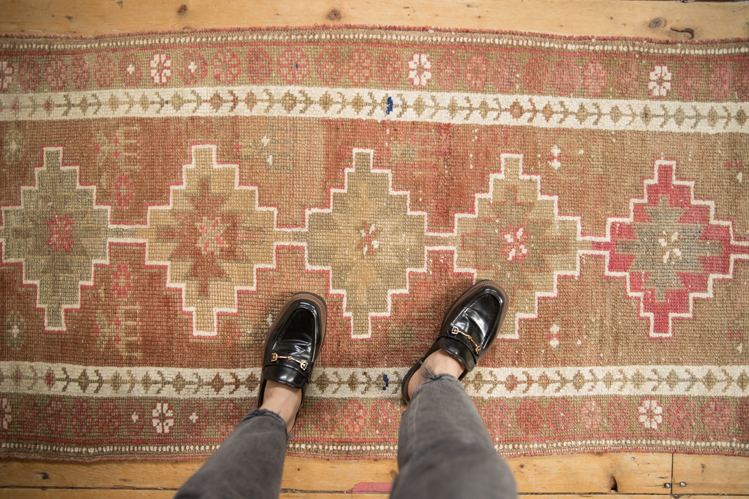 Vintage Distressed Kurd Rug Runner // ONH Item: ee004595, Image 1