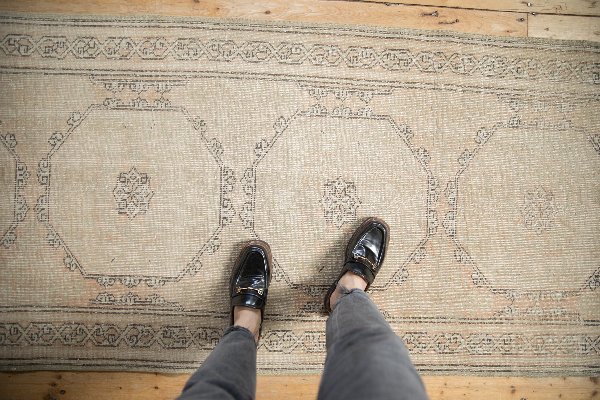 Vintage Distressed Sparta Rug Runner // ONH Item: ee004605, Image 1