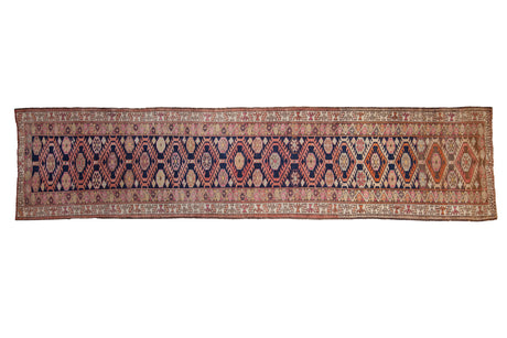 Vintage Distressed Kurd Rug Runner // ONH Item: ee004615