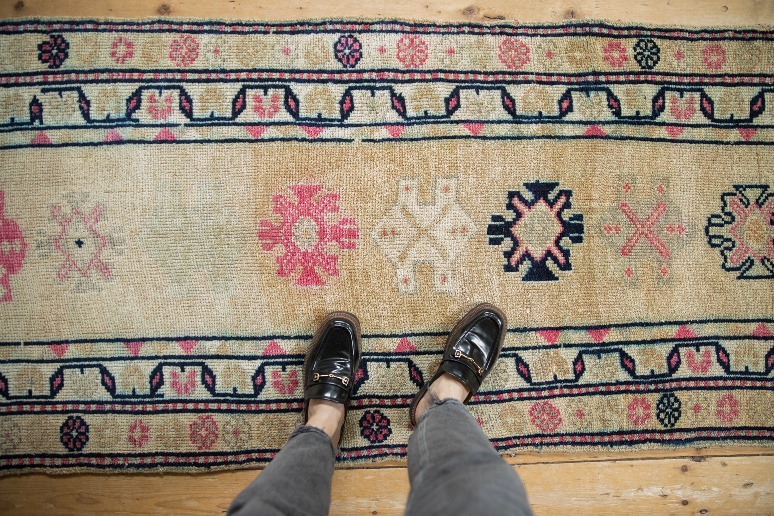 Vintage Distressed Kurd Rug Runner // ONH Item: ee004620, Image 1