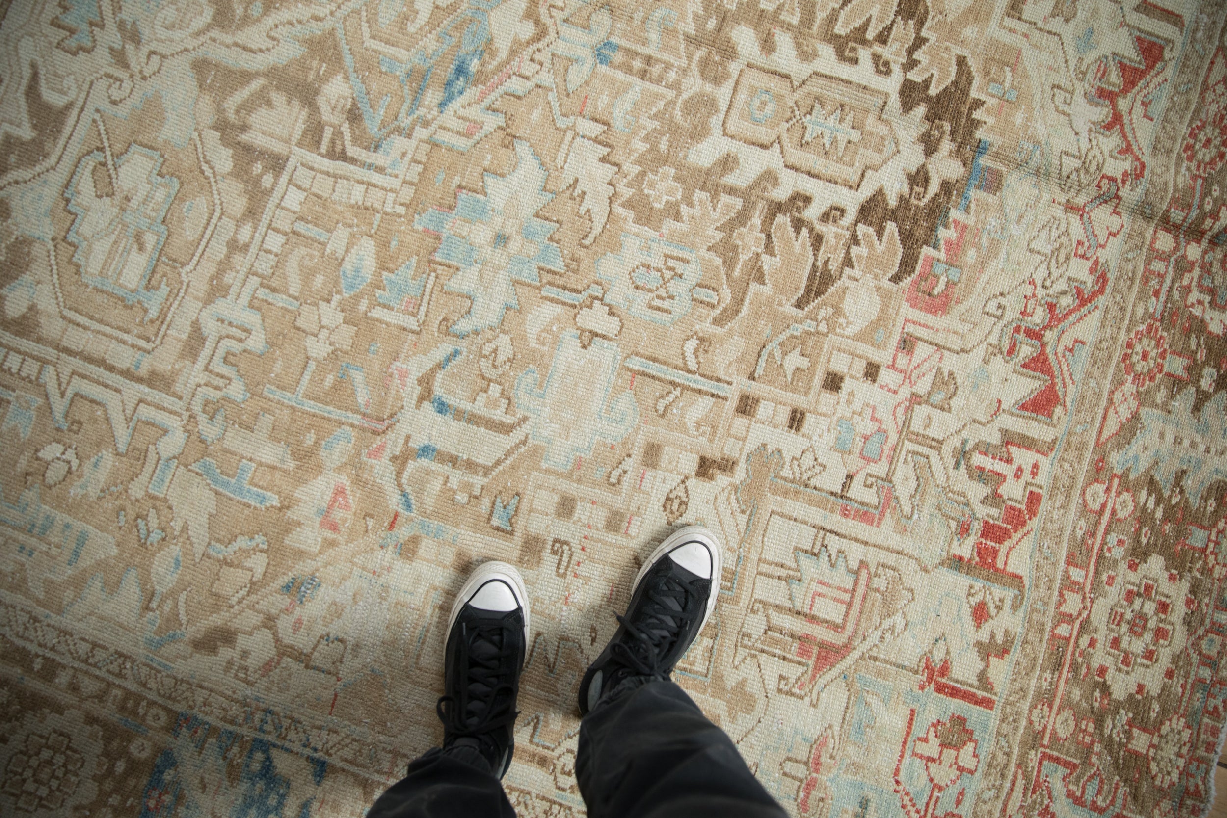 Vintage Distressed Karaja Carpet // ONH Item: ee004635, Image 1