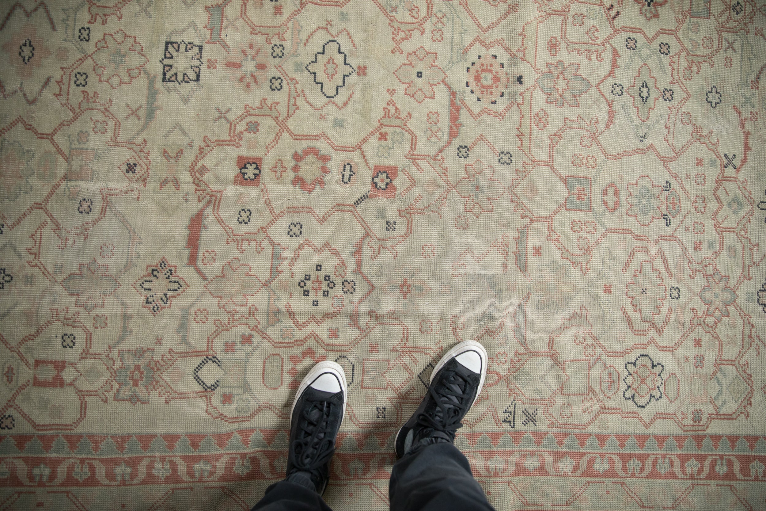 Vintage Distressed Anatolian Carpet // ONH Item: ee004643, Image 1