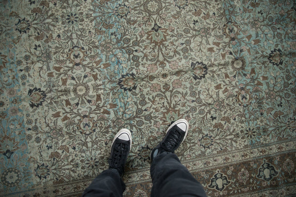 Vintage Fine Distressed Overdyed Qom Carpet // ONH Item: ee004645, Image 1