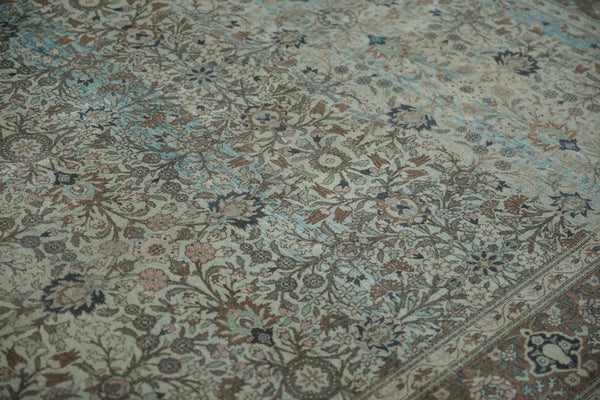 Vintage Fine Distressed Overdyed Qom Carpet // ONH Item: ee004645, Image 7