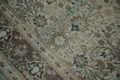 8x11 Vintage Fine Distressed Overdyed Qom Carpet