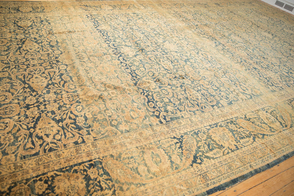Vintage Distressed Tea Washed Meshed Carpet // ONH Item: ee004652, Image 7