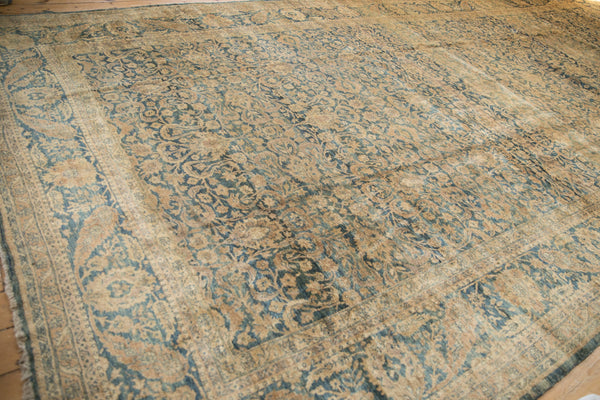 Vintage Distressed Tea Washed Meshed Carpet // ONH Item: ee004652, Image 9