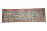 3.5x10.5 Antique Distressed Northwest Persian Rug Runner