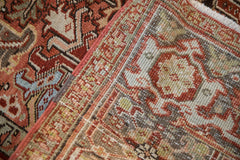 RESERVED 8x10.5 Vintage Distressed Heriz Carpet