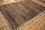Turkish Tulu carpet showing diagonal weaver delimiters, banded abrashes, and intact side cord.