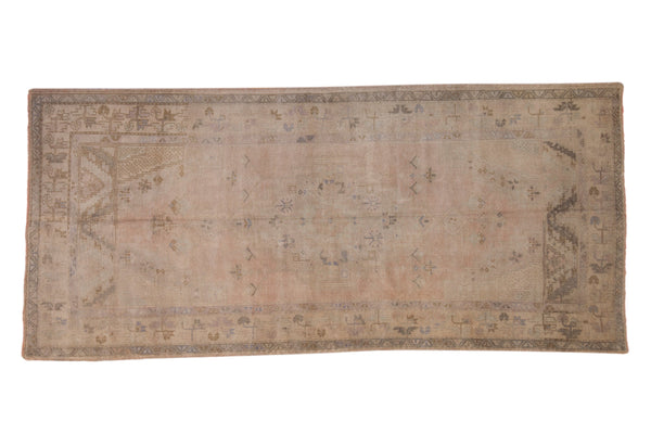 Vintage Distressed Oushak Rug Runner // ONH Item: ee004701