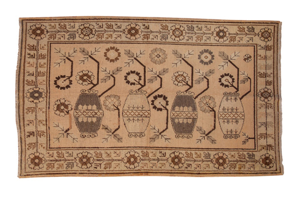Vintage Distressed Khotan Carpet // ONH Item: ee004704