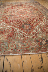 8x11 Vintage Distressed Heriz Carpet