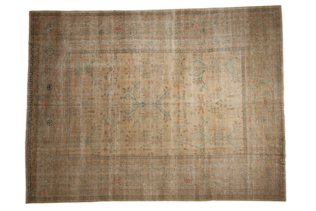 9x11.5 Antique Distressed Yezd Carpet