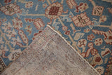 Reverse side of the antique Malayer rug showing the hand-knotted foundation and tight weave.