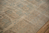Worn pile of the distressed Ersari carpet showing heavy abrashes, sand, and sky blue guls.